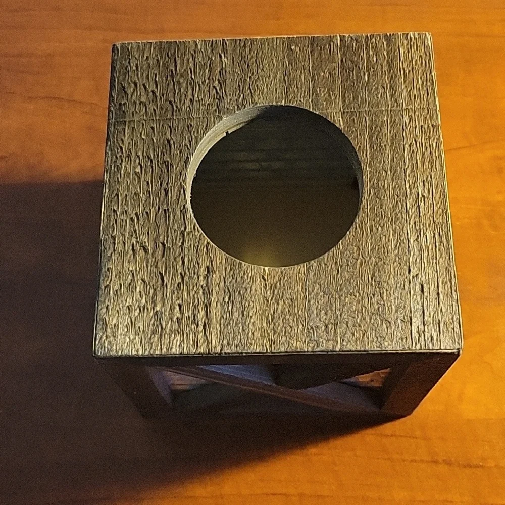 Rustic Wooden Tissue Box Holder New